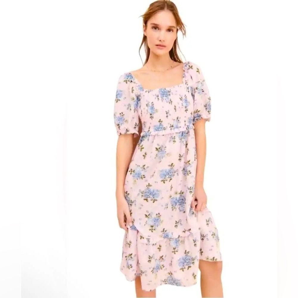 Gal Meets Glam Forever Floral Smocked Dress Size 2